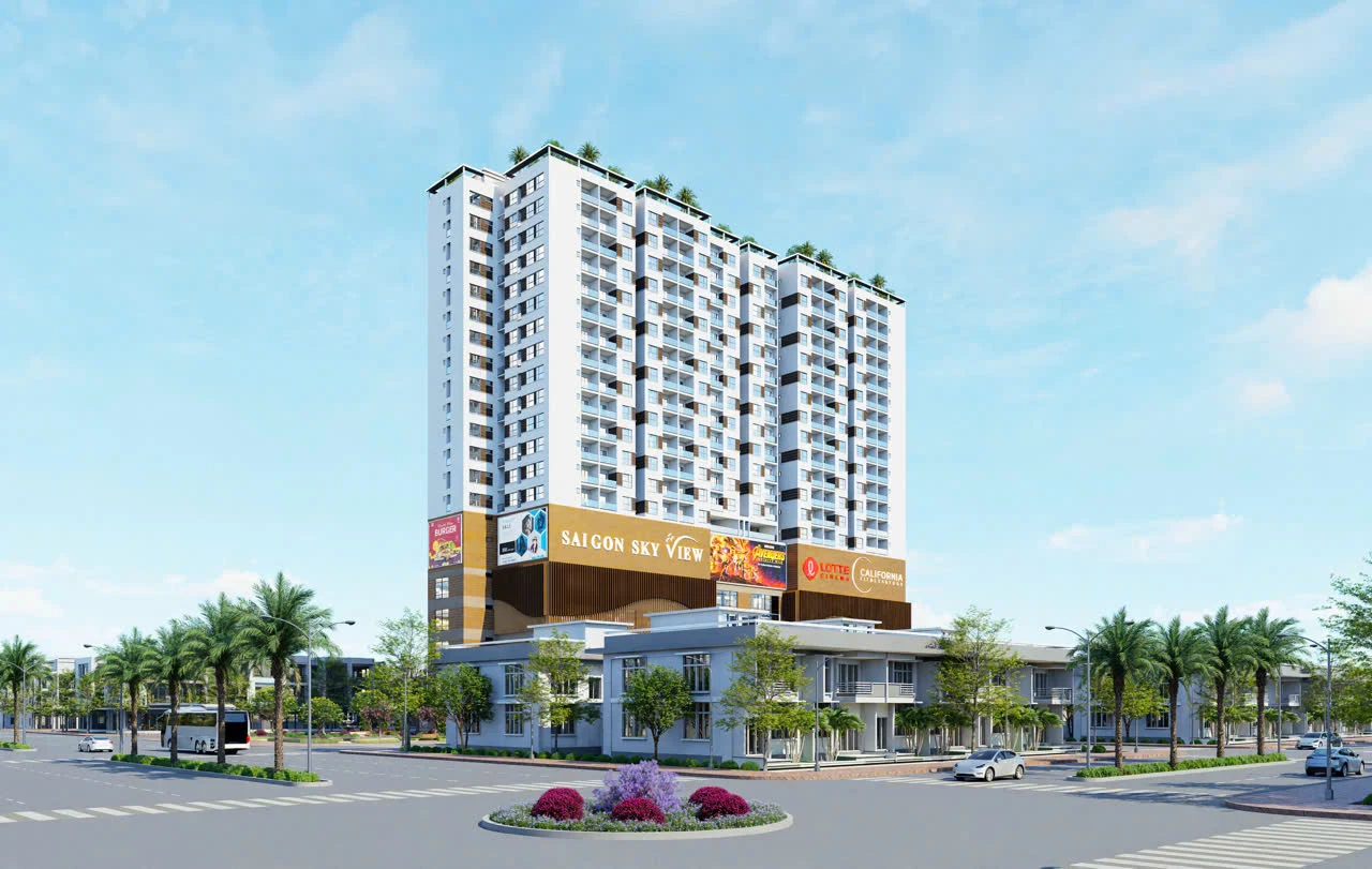 Phối cảnh tòa nhà Bình Đăng Plaza